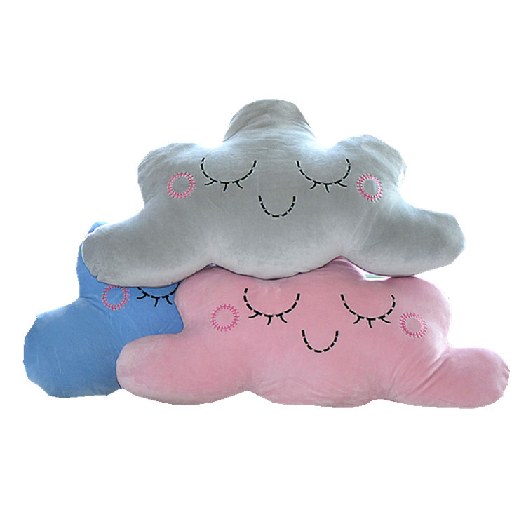 Linda nube almohada cojín de dibujos animados almohada para dormir regalo almohada sofá cojín chica fábrica al por mayor