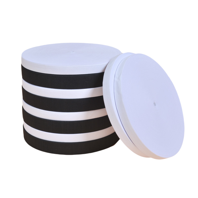 Fábrica en stock banda elástica de ganchillo al por mayor 0,3 cm-10cm banda elástica de punto banda elástica de cintura plana ancha