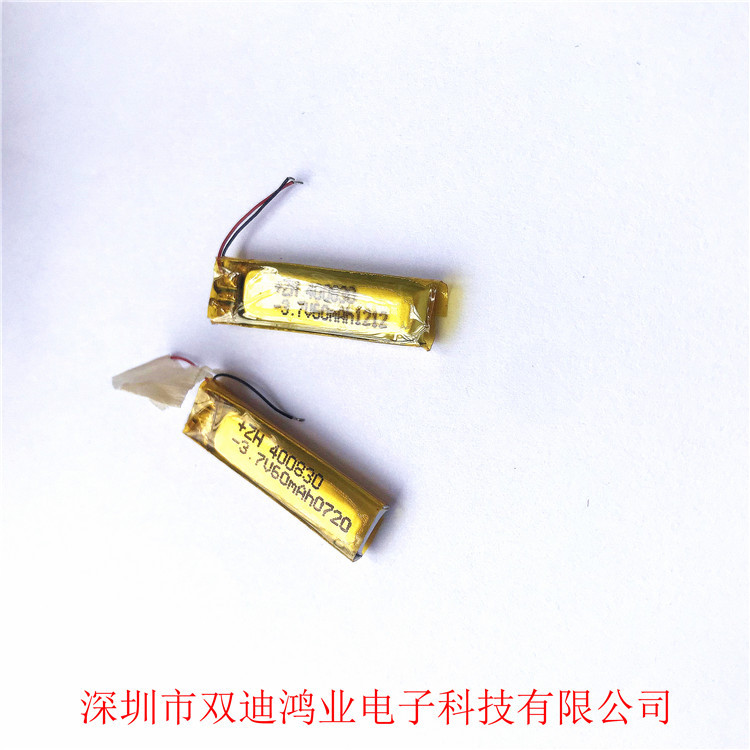 3.7V聚合物锂电池400830 370830 480832 60mAh 蓝牙耳机 高温测试