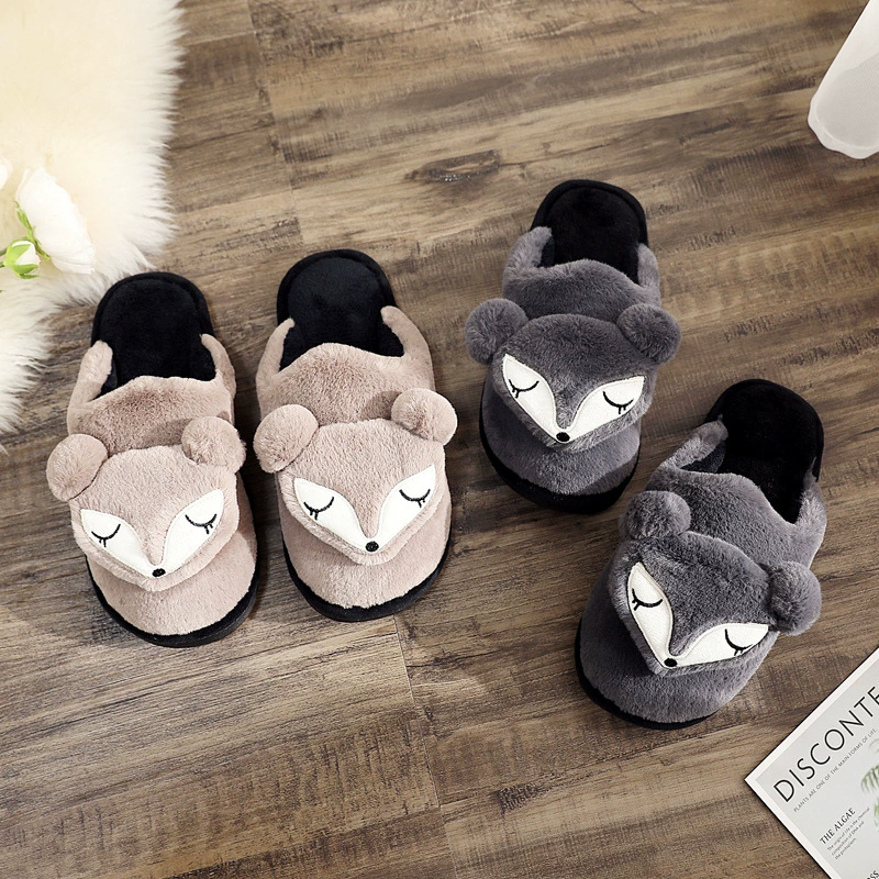Demi-season cartoon keep warm non-slip slippers, for beloved