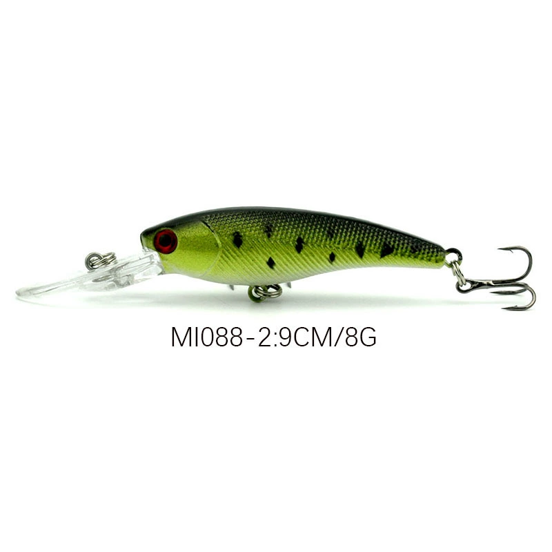 Fishing lure (HENGJIA) minnow 9 cm 8 g, realistic bionic bait, multiple colors, treble hooks
