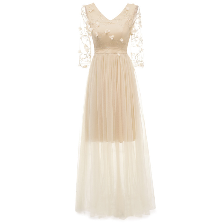 2024 New Banquet Evening Dress for Hosts, Annual Parties, Elegant Ladies, Slim Fit, Dignified Long Gown, Light Luxury