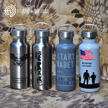 大口不锈钢真空双层保温杯 保温运动水壶 旅游骑行登山户外水壶