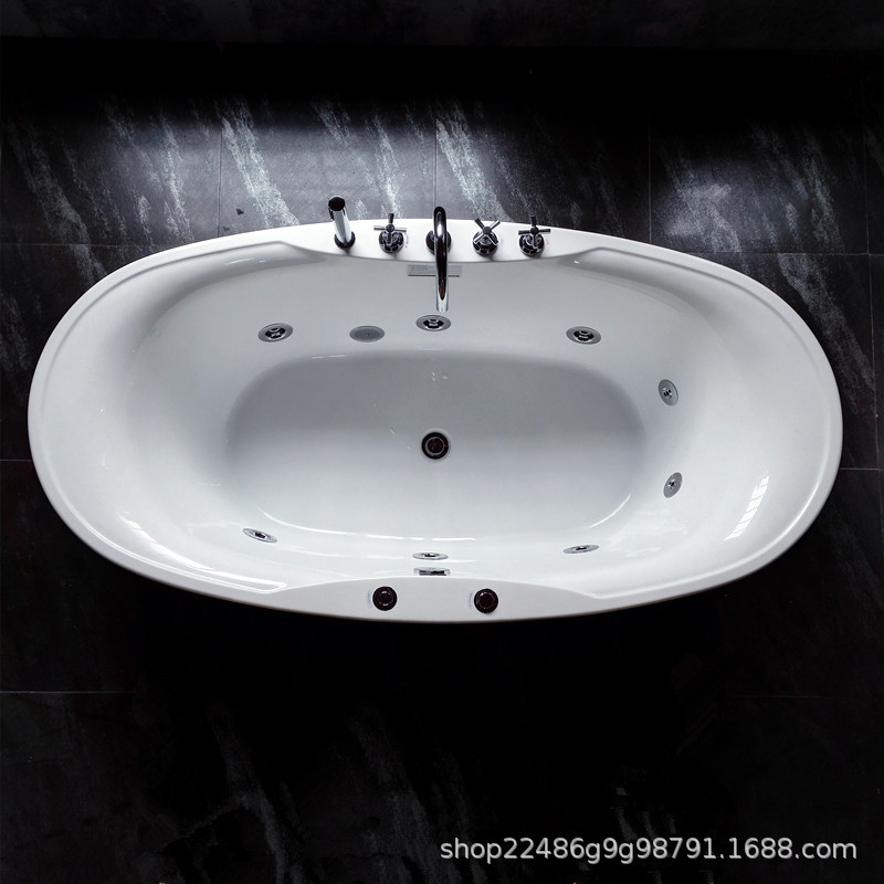 bañera de alta calidad acrílica independiente sin costuras bañera de hidromasaje doméstica para adultos 1.7 - 1.8m bañera