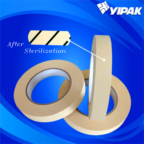 厂家专供 蒸汽指示胶带 高压力蒸汽灭菌指示胶带