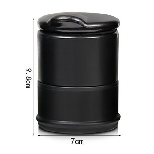 Car ashtray, car interior accessories, car LED with light, plastic, portable, personalized, creative, high temperature resistant, with lid