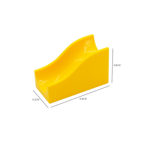 Yellow slide railed