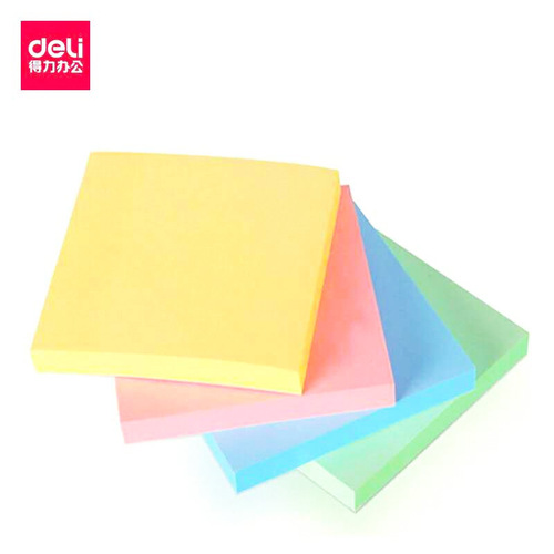 Deli colorful note paper business sticky notes office learning Pepsi sticky notes N times stickers