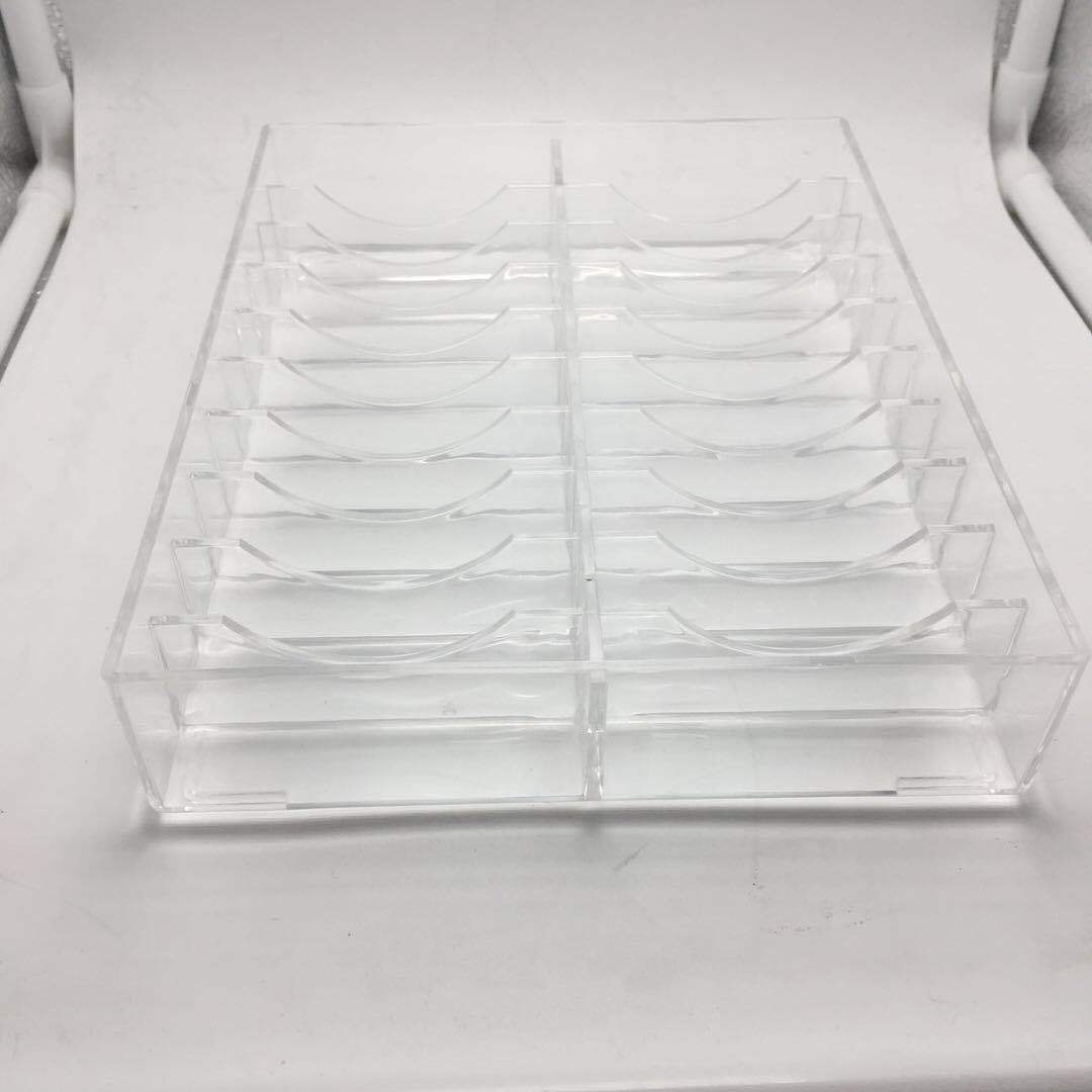 亚克力20位手镯盒玉镯展示托盘玉器手镯展示架首饰格盘收纳盘子