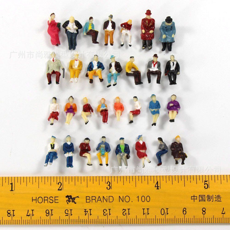 DIY edificio modelo de mesa de arena/tren modelo de Escena 1:87/HO exquisito puro sentado modelo de construcción villano