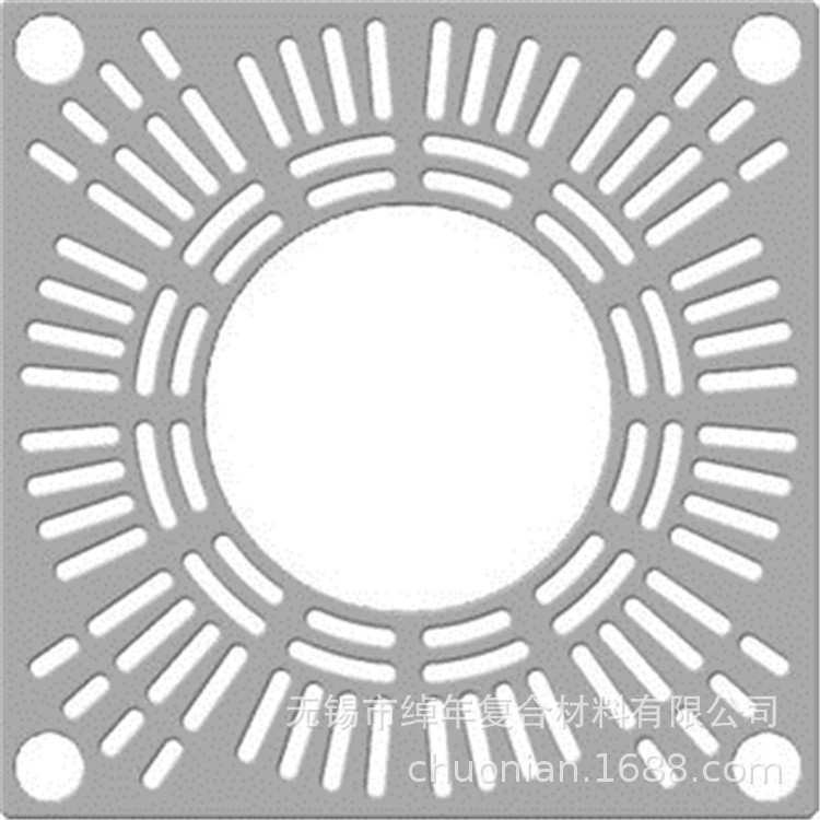 无锡绰年 防盗美观可拼接玻璃钢格栅树围子