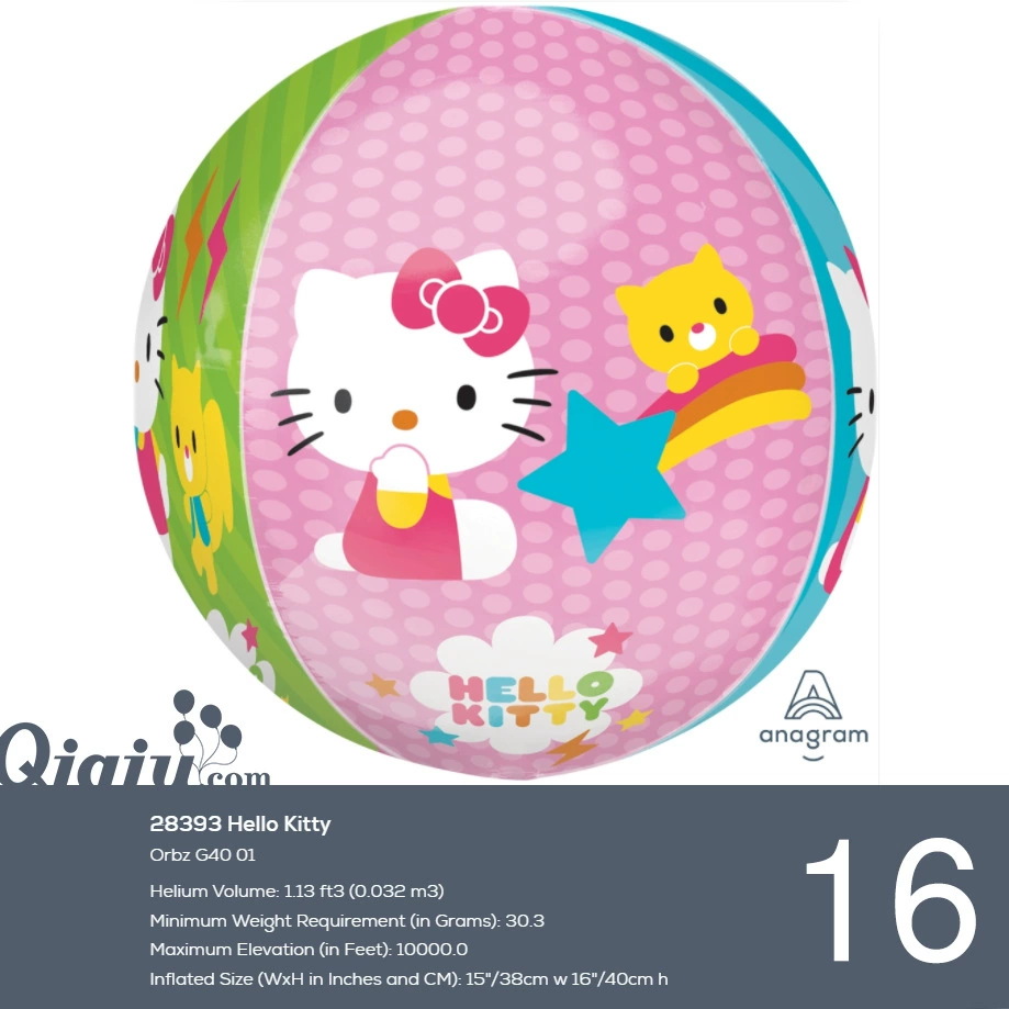 Hello Kitty, мультяшный шарик для новорожденных, США