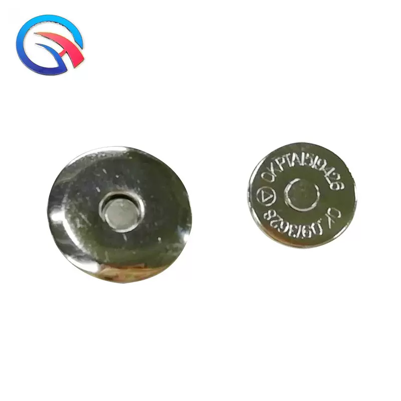 厂家供应16蝶形磁钮铜叻金属强磁铁扣箱包服饰皮具配件吸铁扣暗扣