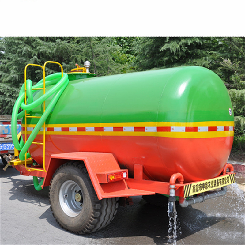 5吨水罐拖车 园林洒水拖车 油罐拖车 沼渣沼液污水罐车