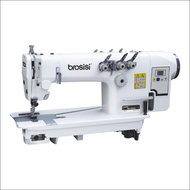 衣车堡狮牌3800链式平车单针双针三针直驱电脑链式链条平车缝纫机