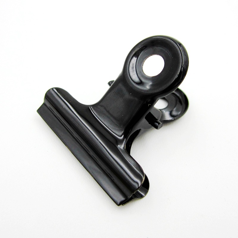 Directo de fábrica 3CM Candy Pink file titular de boleto de cabeza redonda snack sellado color papelería titular de boleto de metal