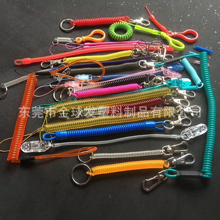 Plastic Spring Wire Spring Lanyard EVA Spring