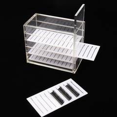 Wholesale eyelash storage box with scale five-layer transparent acrylic eyelash extension storage tool box