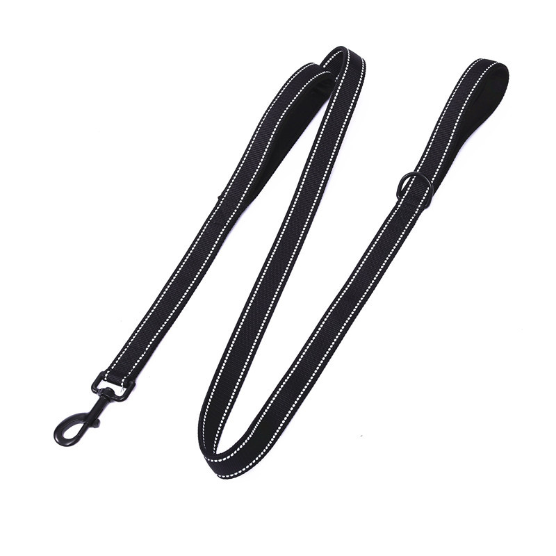 Cross-border Venta caliente multifuncional noche reflexivo nylon correa para mascotas largo corto perro Correa perro cadena 1,5 m