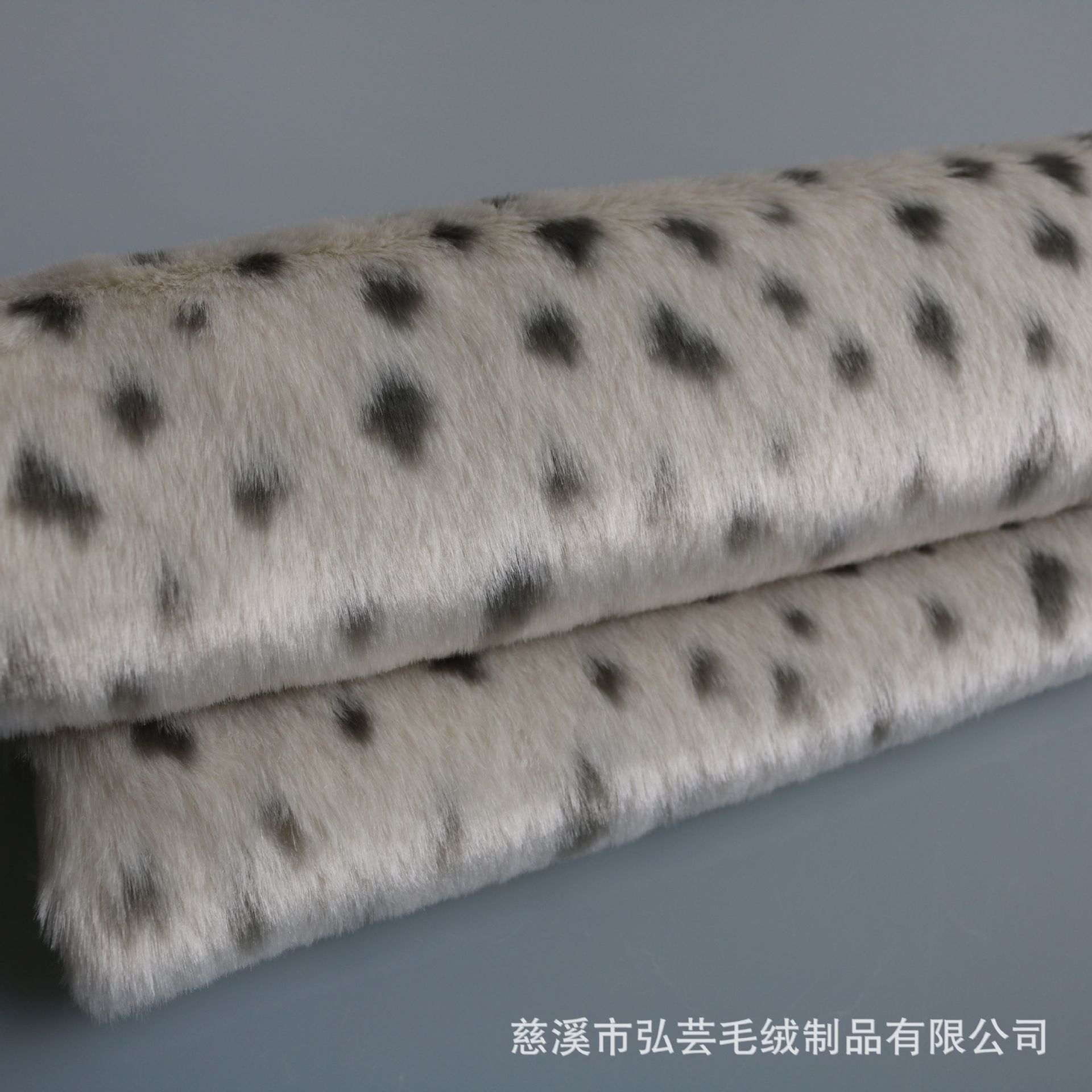 供应：仿兽毛 豹纹提花长毛绒 大毛皮 人造海派毛绒面料