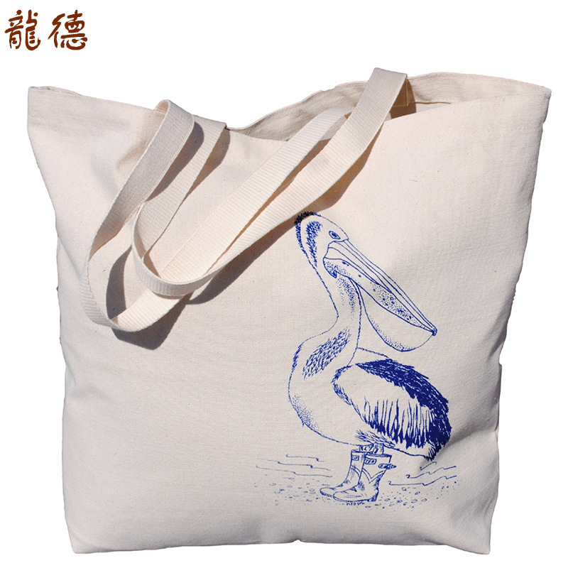 帆布袋定印logo学生手提帆布袋 创意数码印花购物帆布袋批发