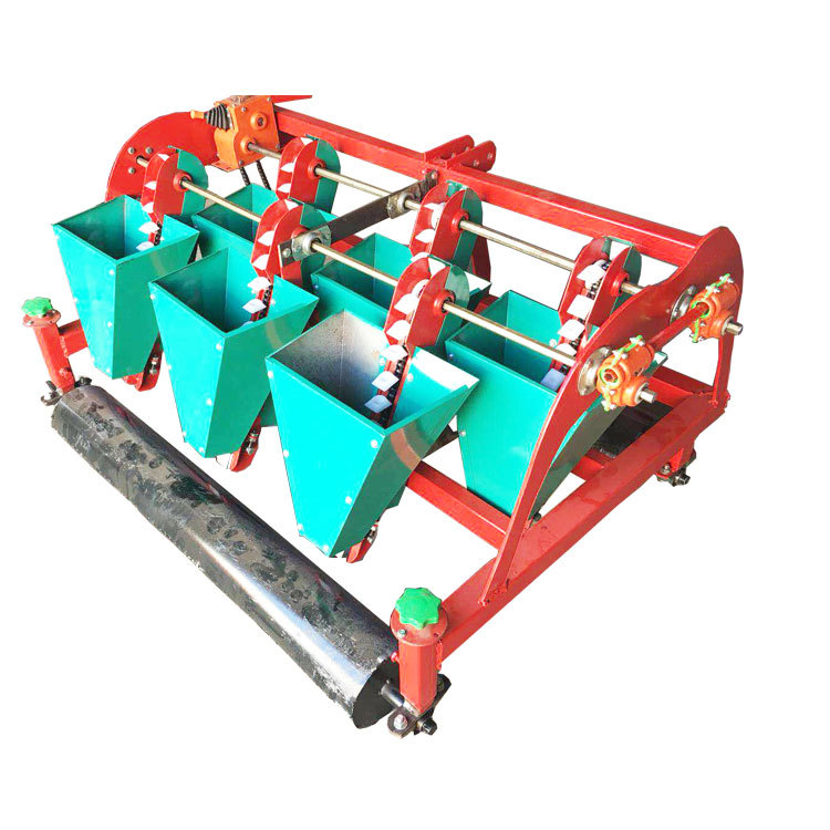 大蒜播种机小四轮带株距可调种蒜机都有 新款6行大蒜播种机