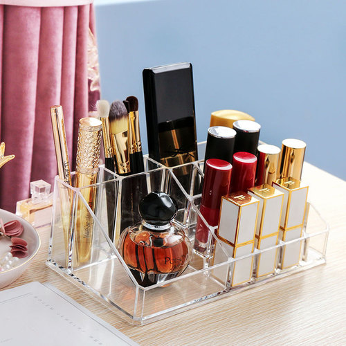 Japanese-style home cosmetic makeup brush lipstick storage box shelf plastic box desk organizer manufacturer wholesale