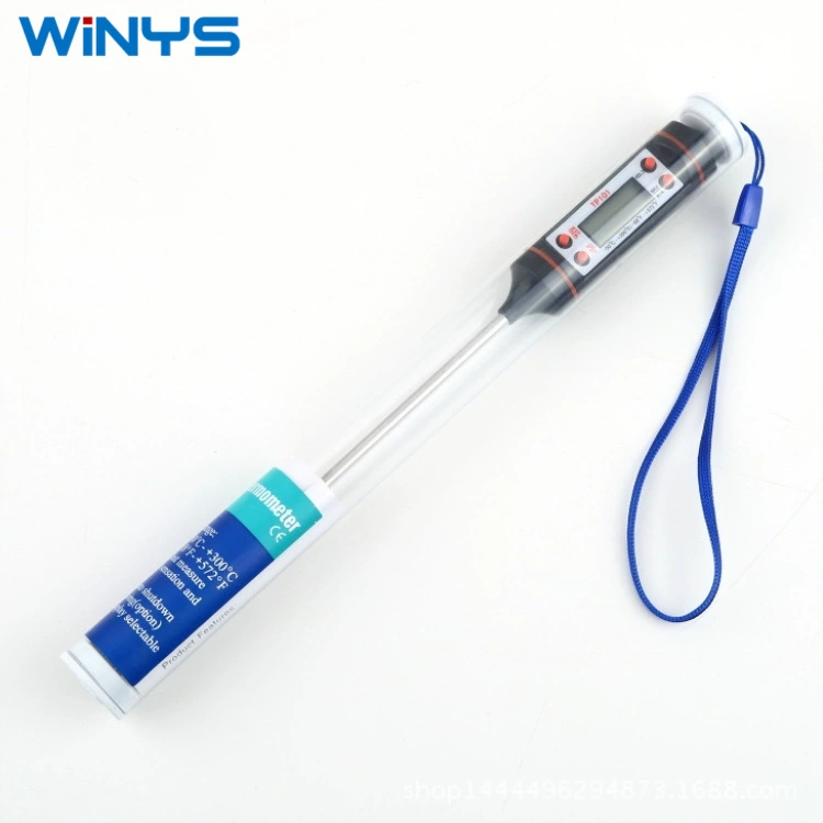 TP101 большой экран пищевая Ручка Тип Цифровой дисплей Кухонный Термометр Электронный Тип зонда жидкое измерение температуры масла для барбекю WINYS