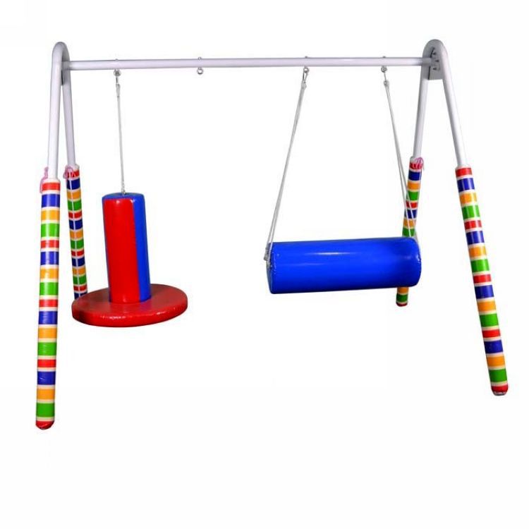 Sensory training equipment A iron frame round cylinder hanging round…
