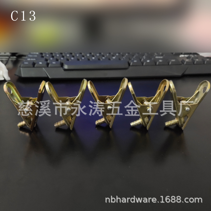 源头厂家供应 金属充气夹 可调节款打气筒配件 气泵配件量大价优