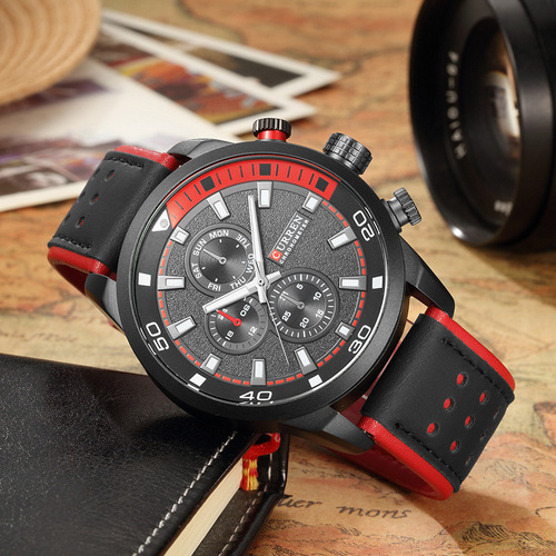 Karien fashion new couple watch CURREN8250 Japanese movement men's large popular watch