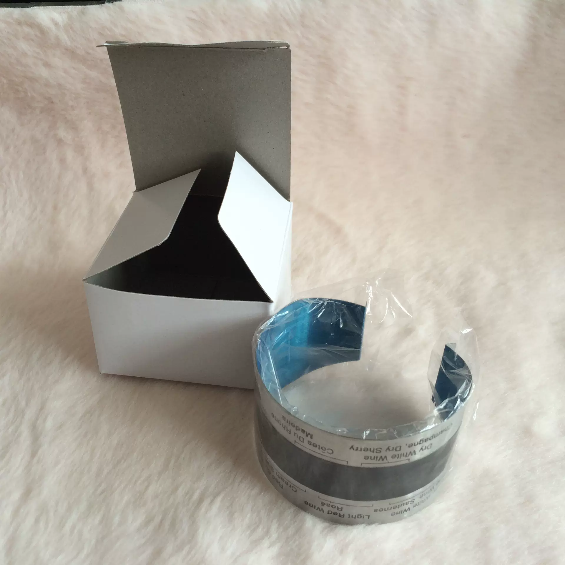 现货不锈钢红酒温度贴 红酒魔术贴温度贴定 制红酒温度计