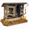 Small doll house, realistic decorations for gazebo