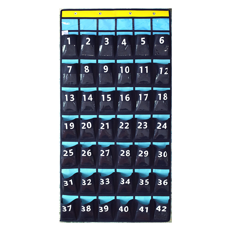 Amazon 20 Grid Class bolsa de teléfono móvil bolsa de almacenamiento detrás de la puerta bolsa de almacenamiento Tarjeta de aula bolsa de organización bolsa colgante no tejida