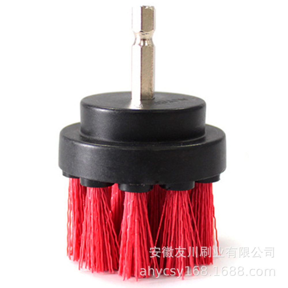 Cepillo de taladro eléctrico transfronterizo taladro eléctrico limpieza alfombra azulejo fregadero limpieza mecánica Alambre de plástico traje de limpieza cepillo