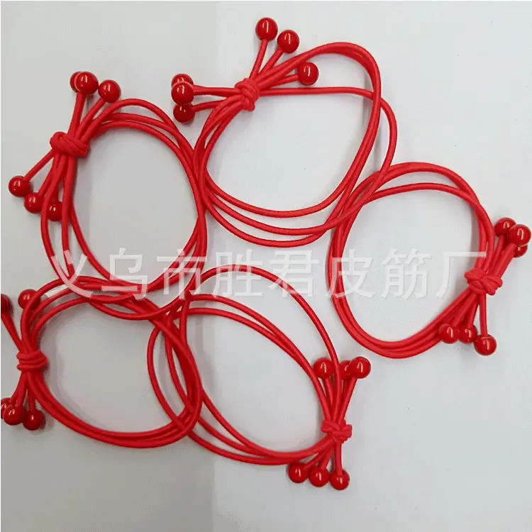 新款发圈，红色发圈，大红发圈，红珠发圈