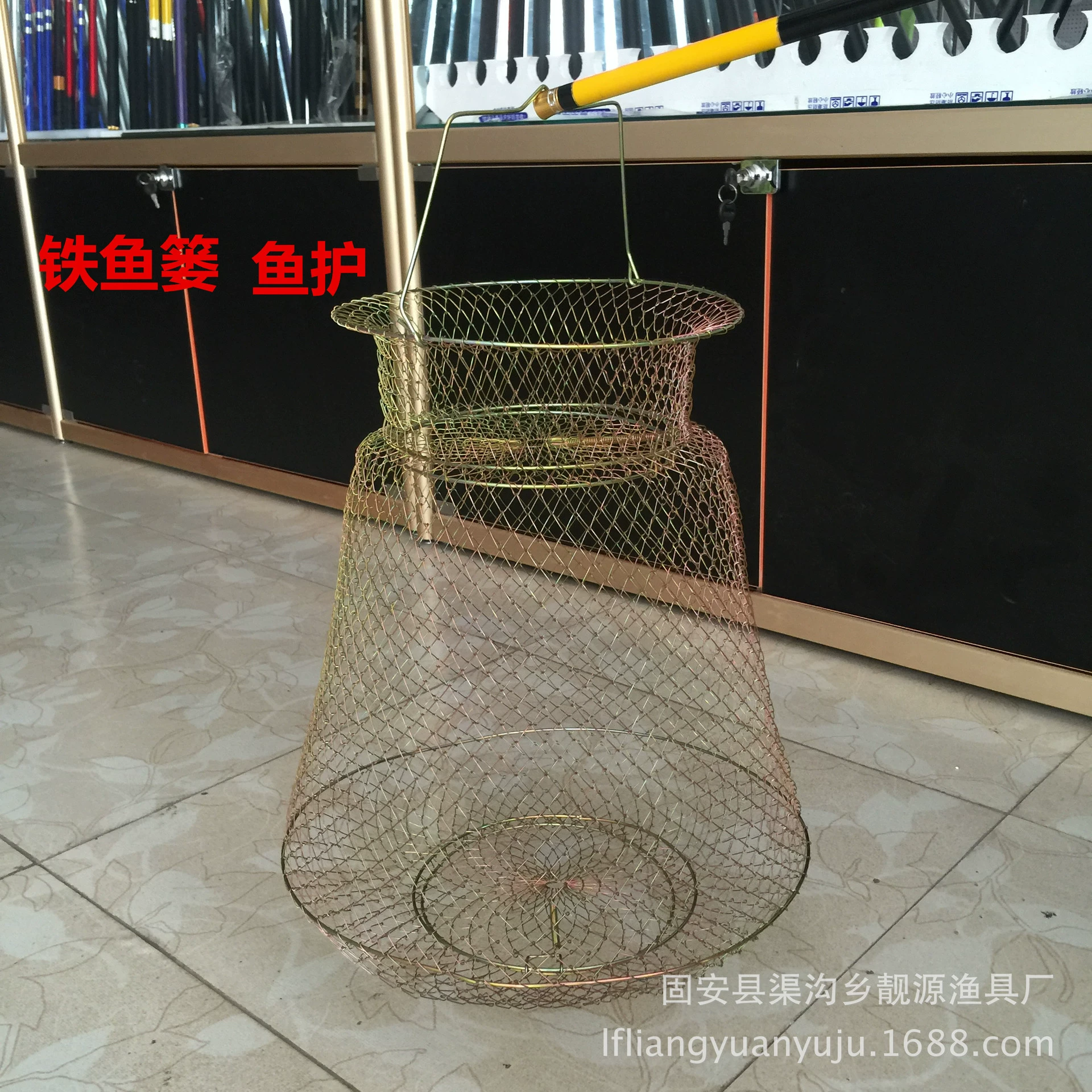 Рыболовные снасти оптом стальной проволоки рыбы корзина железа рыбы защиты Краб рыбы корзина железа рыбы защиты