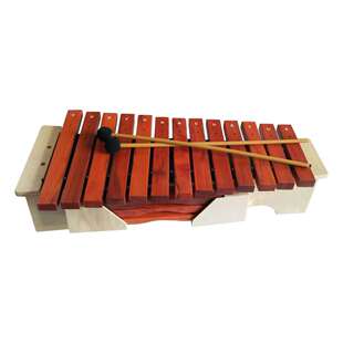 High School low music teaching aids percussion instrument red xylophone 13-tone high-grade box red xylophone