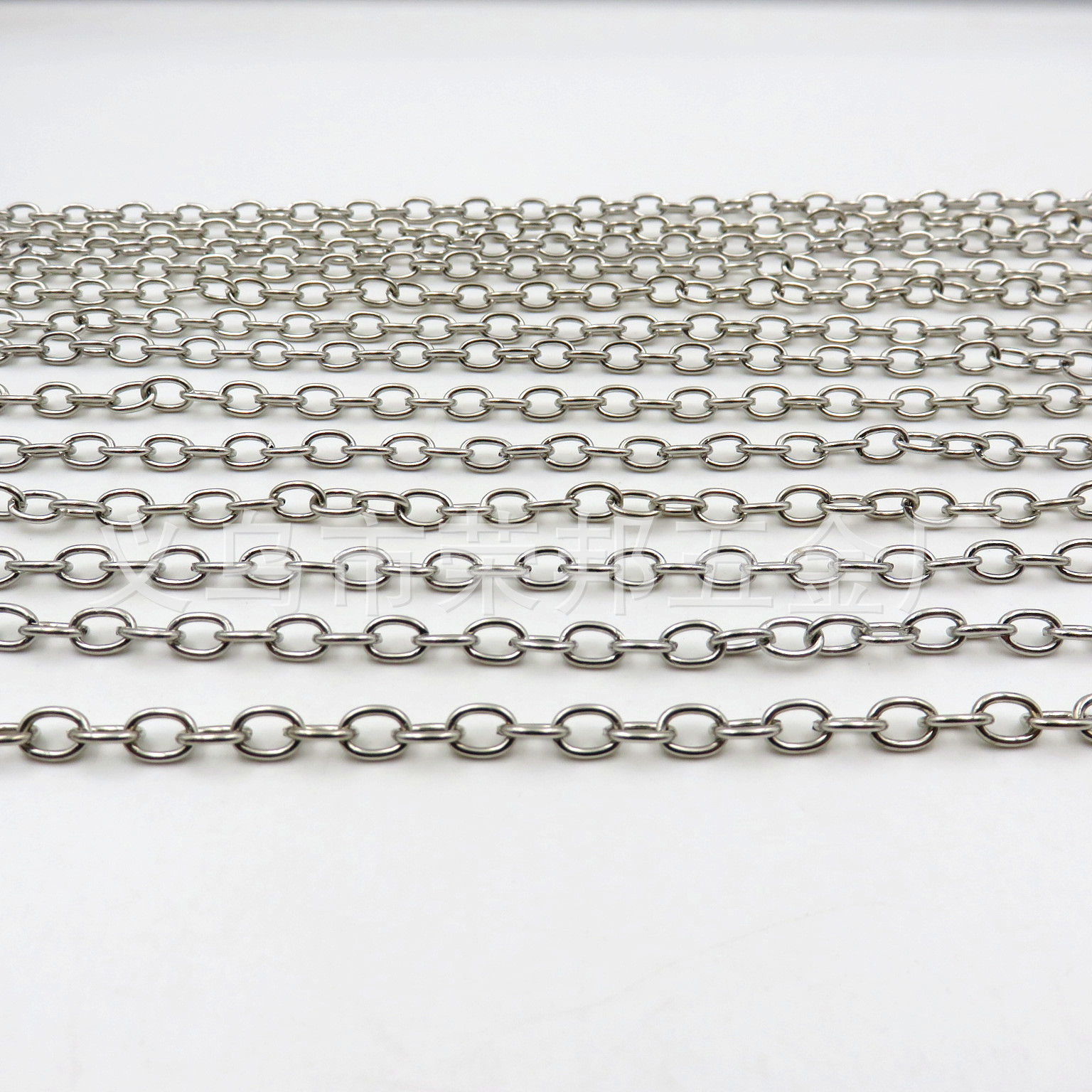 厂家直供O字链饰品链十字链服装链条装饰链金属挂链电镀亮保色久