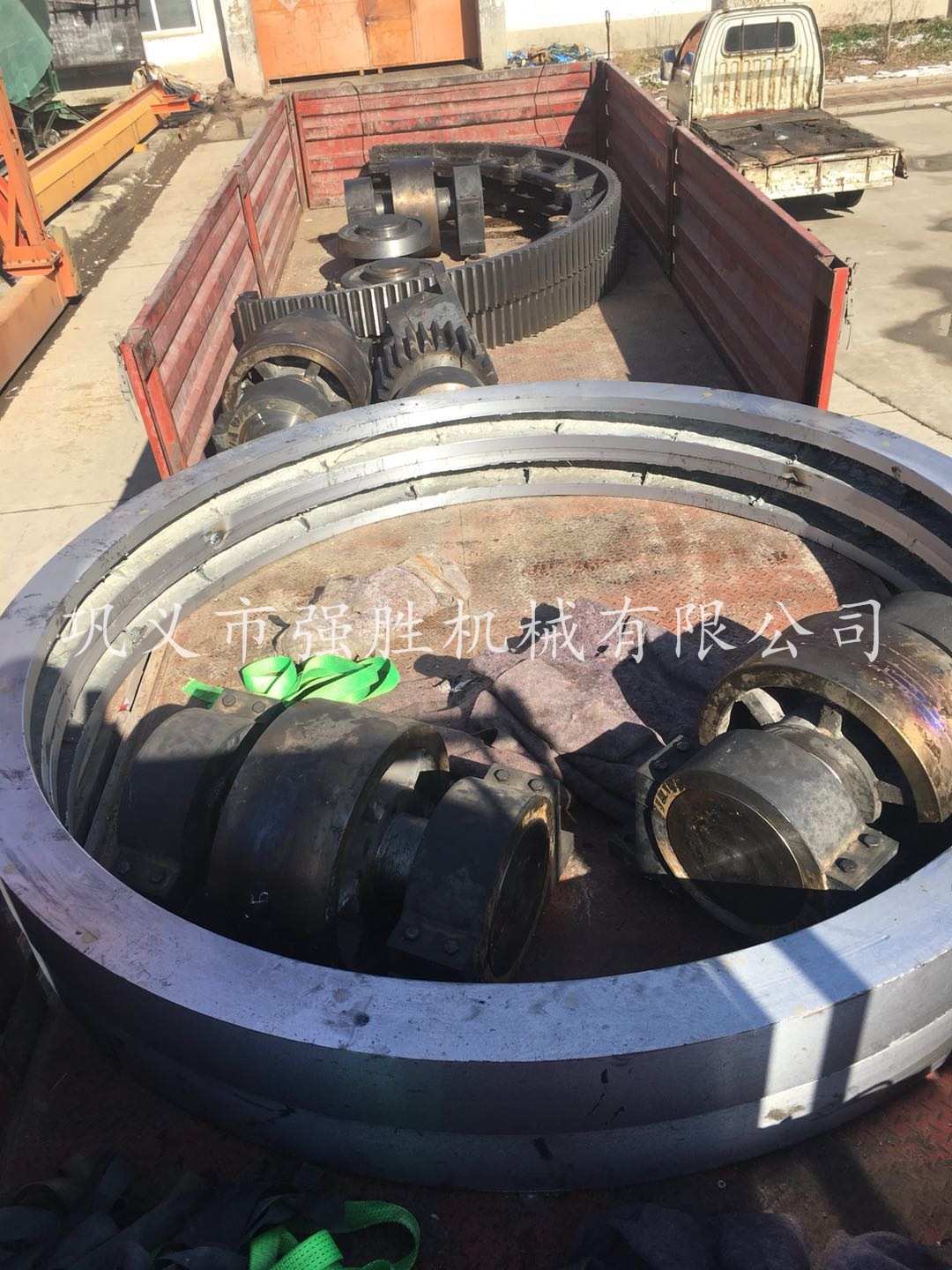 【小额批发】φ2.8X20米沙子烘干机铸钢大齿圈