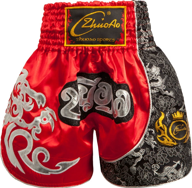 Boxing Training Shorts, Muay Thai Style, Satin Finish, Sizes XXXS(110)–XXXXL(200)