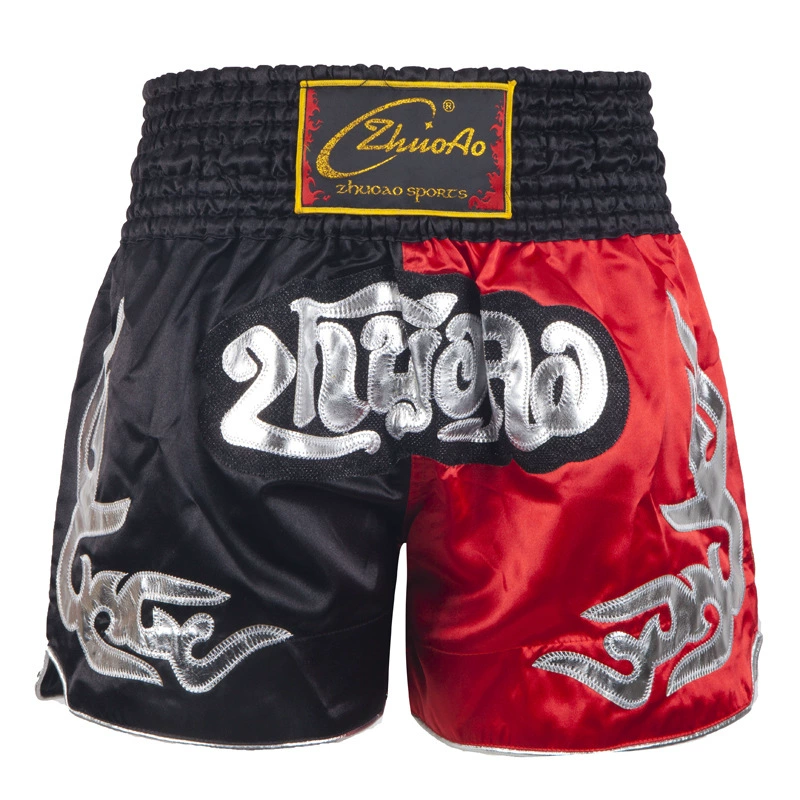 Boxing Training Shorts, Muay Thai Style, Satin Finish, Sizes XXXS(110)–XXXXL(200)