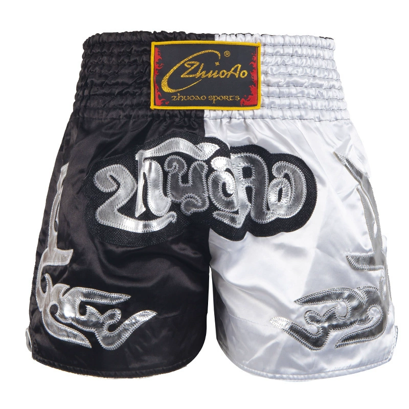 Boxing Training Shorts, Muay Thai Style, Satin Finish, Sizes XXXS(110)–XXXXL(200)