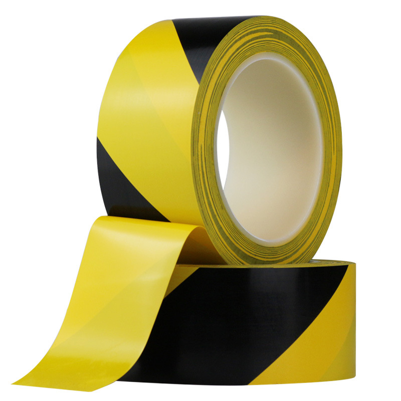 Manufacturer Supplies Pcv Warning Yellow Floor Tape Red and White Marking Black and Yellow Warning Floor Adhesive Tape
