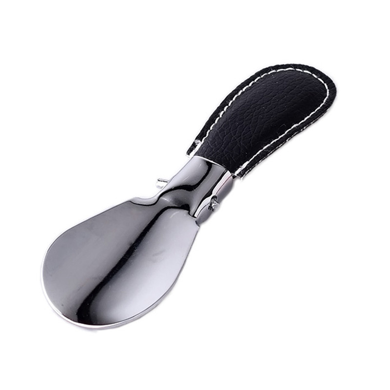 Precio de fábrica al por mayor plegable de acero inoxidable pequeño regalo de cuerno de zapato para zapatos que usan dispositivo bomba de zapatos