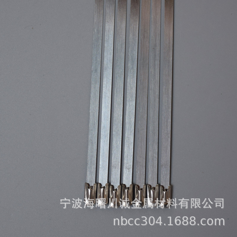 生产厂家 不锈钢扎带 4.6X200 4.6X250自锁式不锈钢扎带 钢球扎带