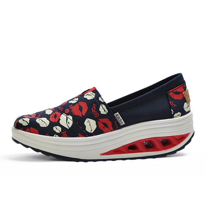 Augusto zapatos mecedora nuevos zapatos casuales de lona de estilo coreano para estudiantes mocasines de mujer zapatos de mujer Harajuku entrega de una sola pieza