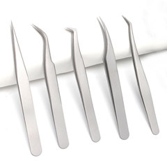 Golia stainless steel high-precision eyebrow transplant curler eyelash grafting tweezers false eyelash curler dolphin clip gold feather clip