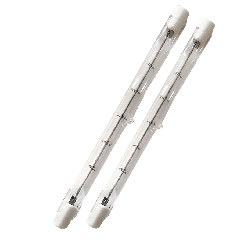 J118 yodo tubo de la lámpara de tungsteno de calefacción halógena espiral lámpara solar R7S halógeno tubo de la lámpara de tungsteno de yodo de doble extremo lámpara de tungsteno