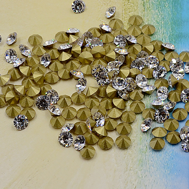 High-Quality Imitation Czech Nail Art Rhinestones, Mini Pointed-Back Glass Rhinestones, Small Round Nail Stickers, DIY Rhinestone Decorations, Nail Art Accessories